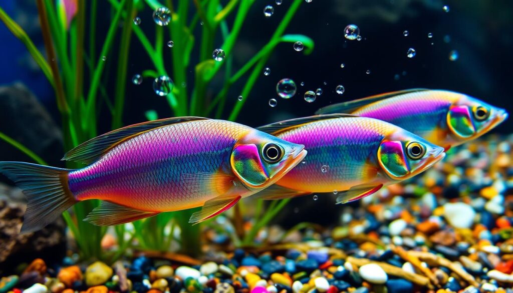 Australian Rainbowfish feeding habits