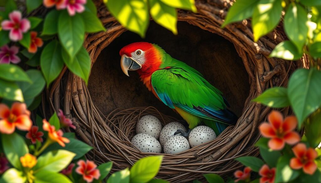 Breeding and nesting facts of Mexican Red Head Parrot