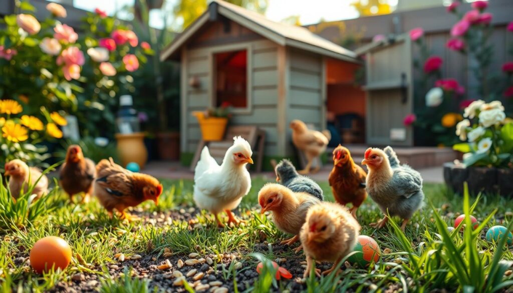 Caring for miniature poultry