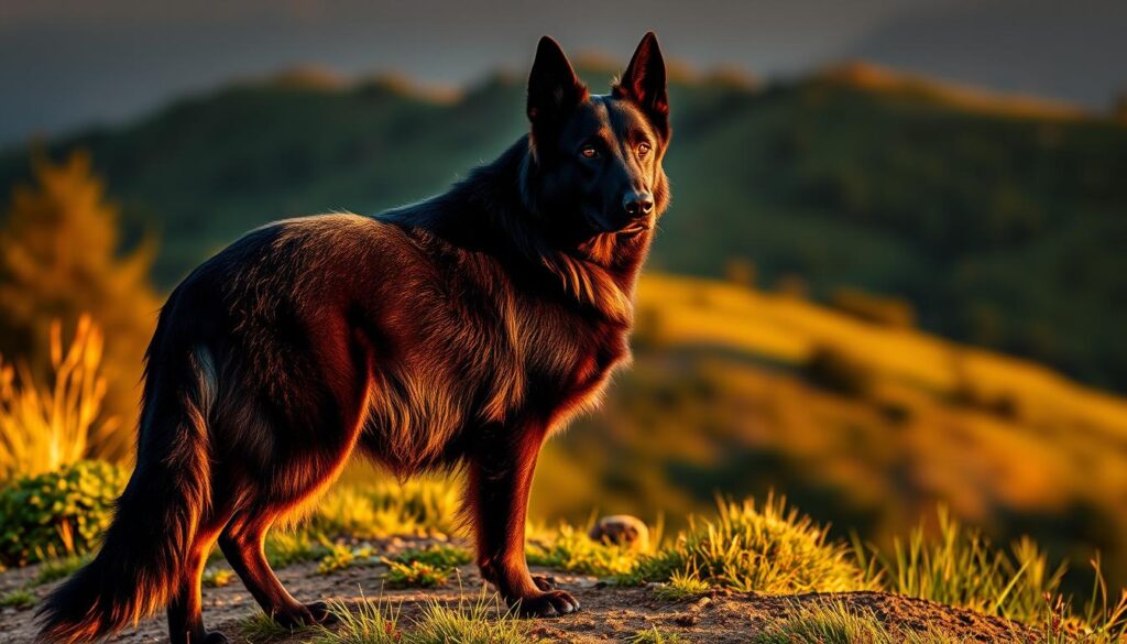 Majestic Black German Shepherd