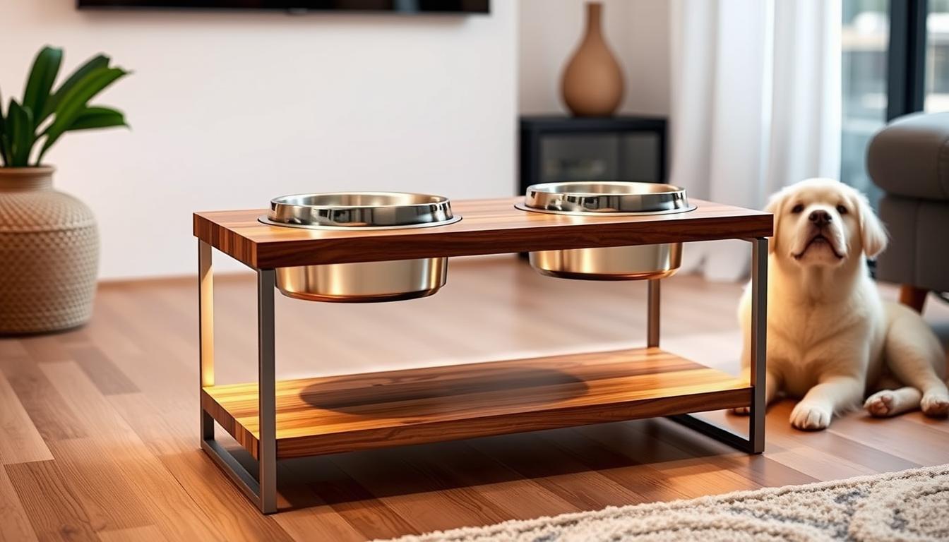 dog bowls with stand