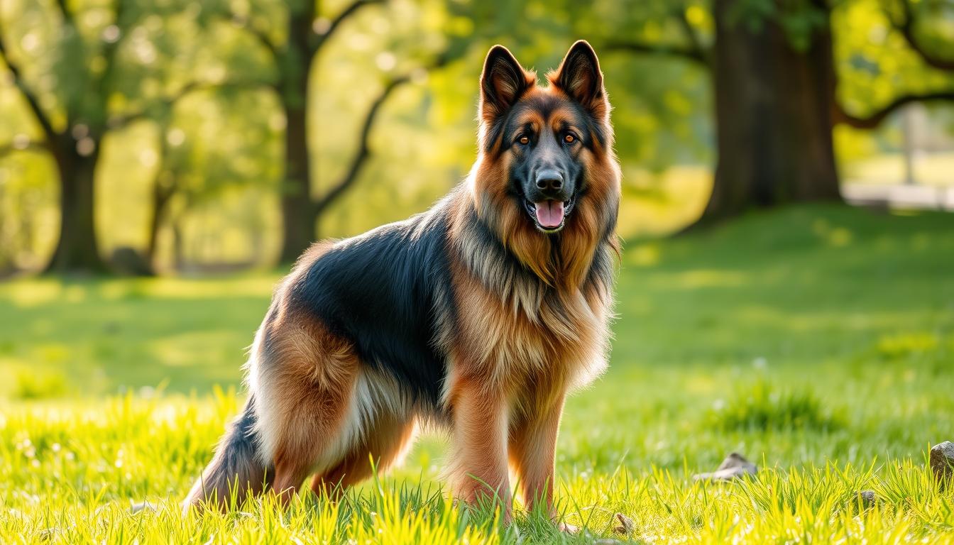 long haired german shepherd