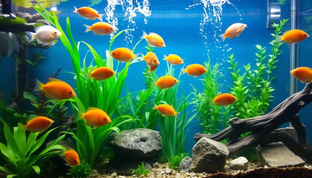 Healthy aquarium maintenance