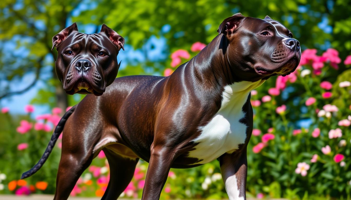 black and white pit bull terrier