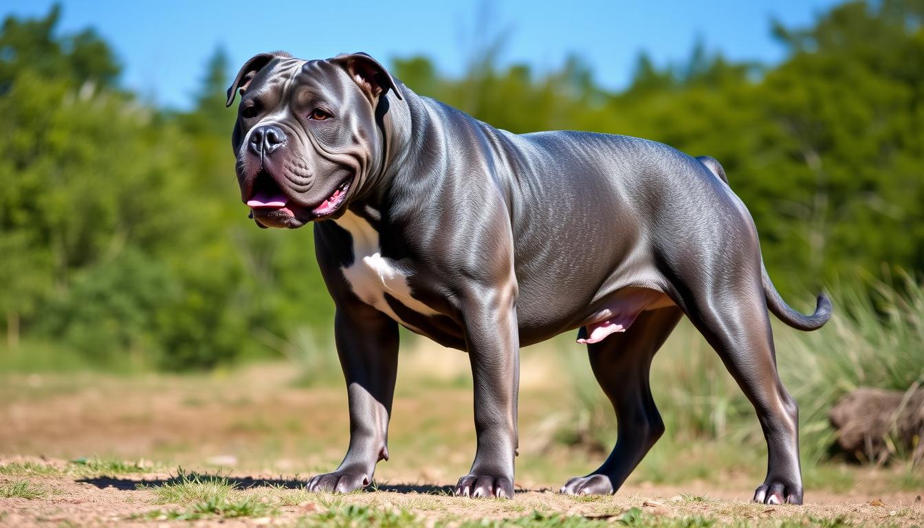 blue american bulldog