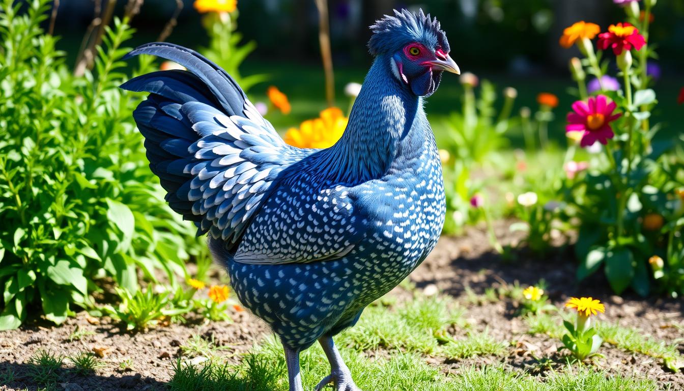 blue laced wyandotte chicken