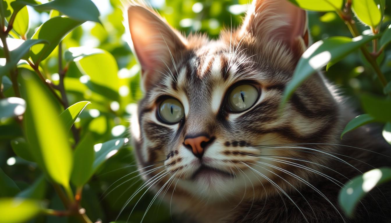 cat with green eyes