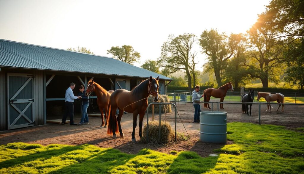 daily horse care routine