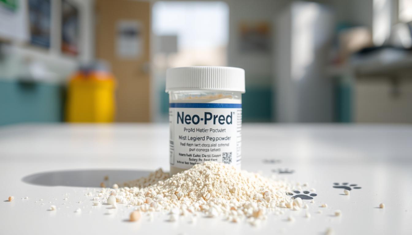 does neo pred powder dry up wounds in dogs