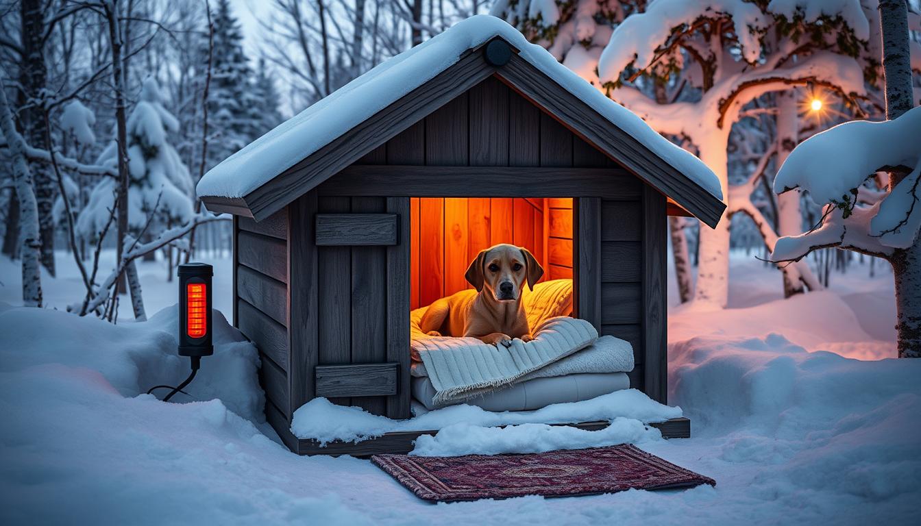 dog house with a heater