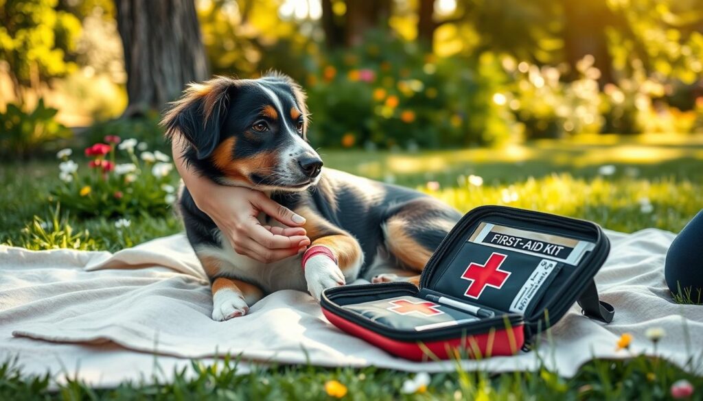 first aid for dog wounds