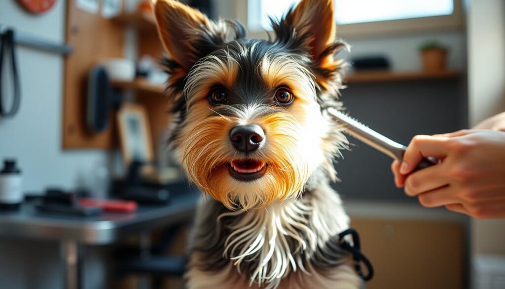 grooming japanese terrier