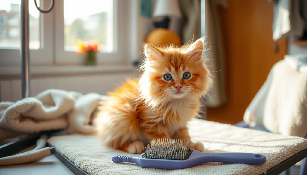 grooming orange maine coons