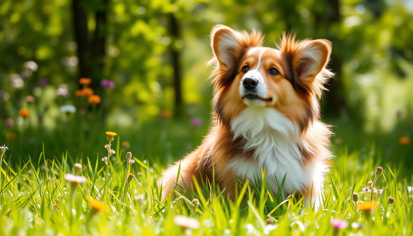 long haired corgi