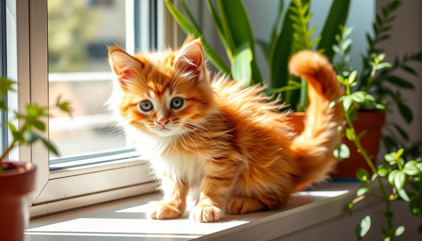 orange maine coon kitten