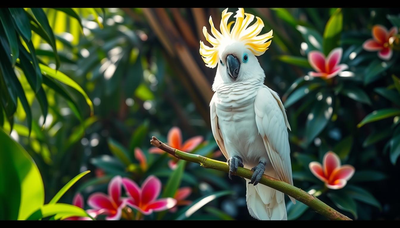 parrot umbrella cockatoo