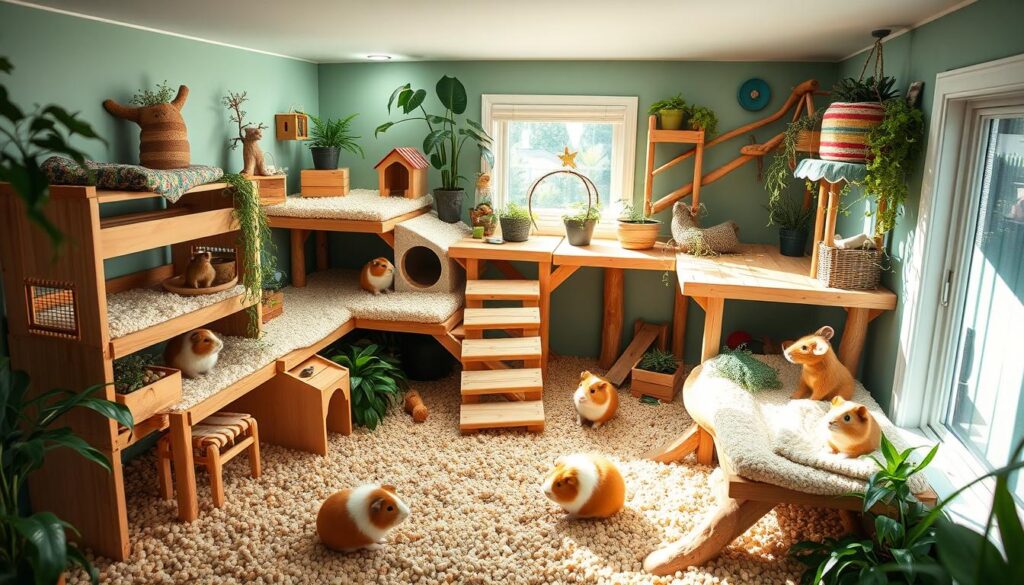 sheltie guinea pig enclosure