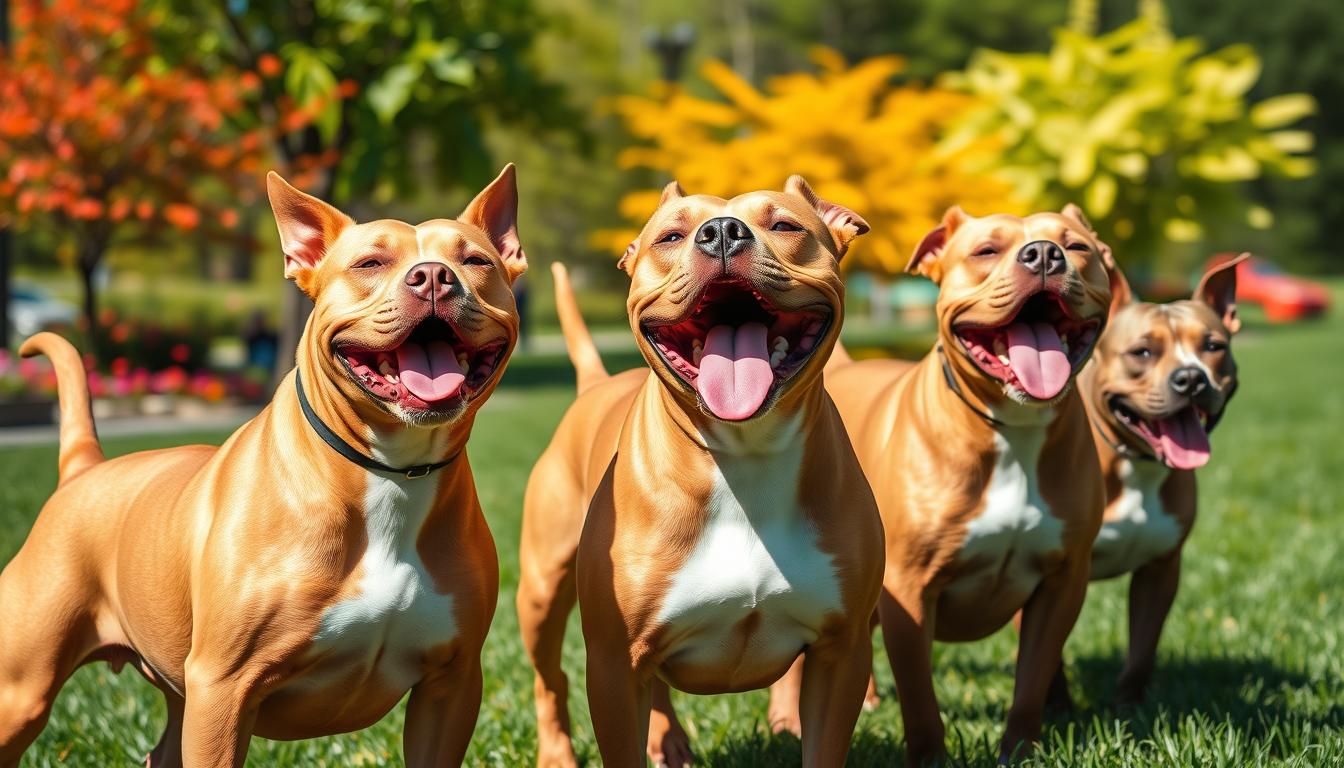 tan pitbull dogs