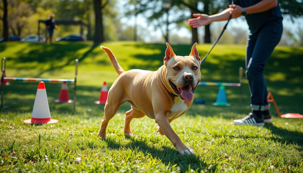 tan pitbull training