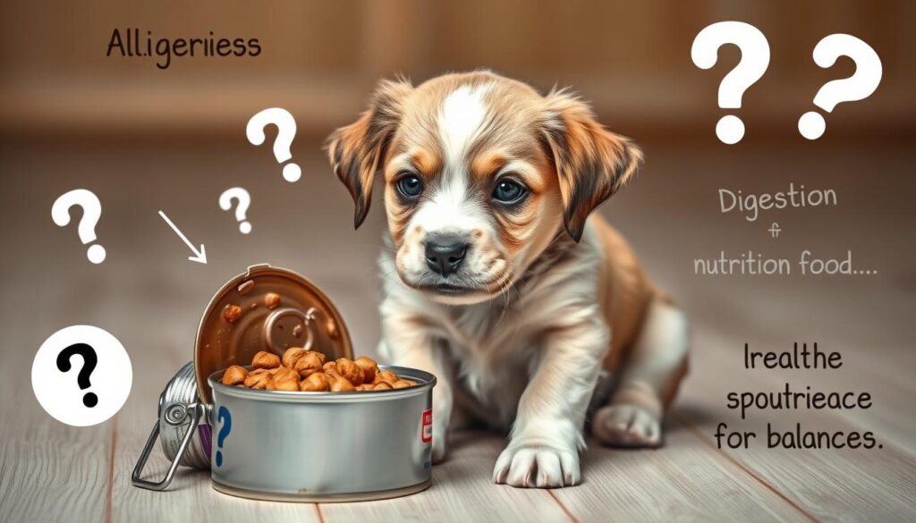 wet puppy food concerns