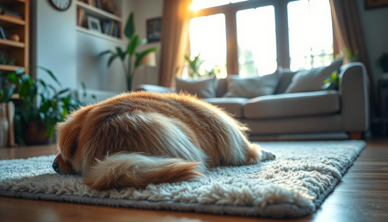 why do dogs sleep with their bum facing you