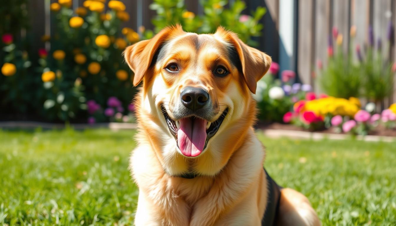 yellow lab mixed with german shepherd