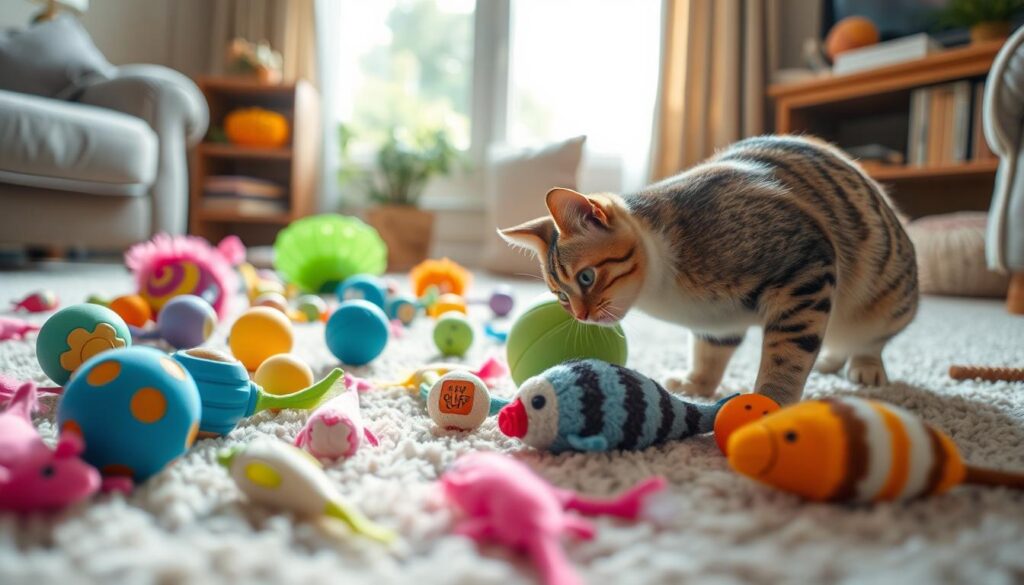 choosing a cat exercise toy