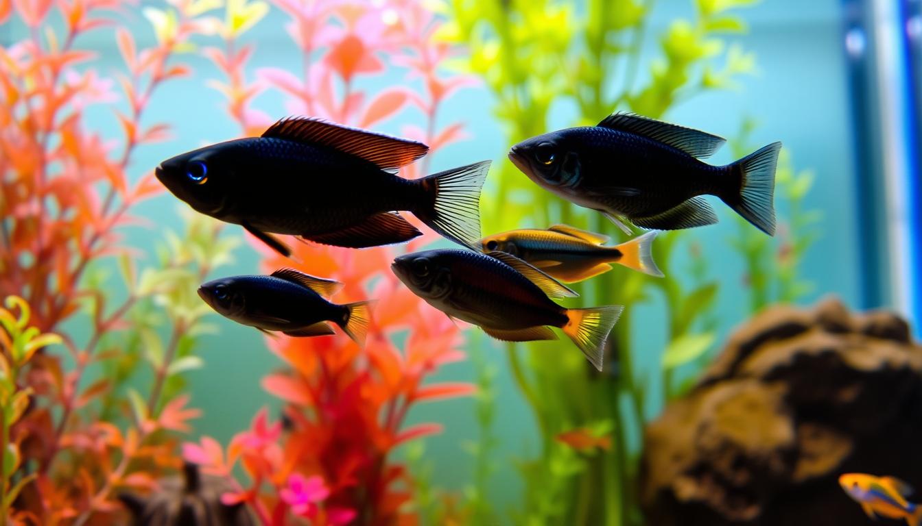 black neon tetras vs neon tetras