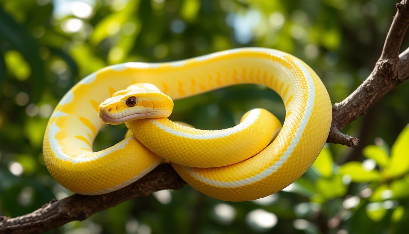 corn albino snake