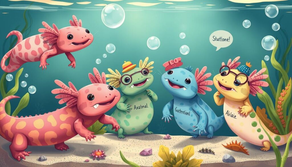 funny axolotl names