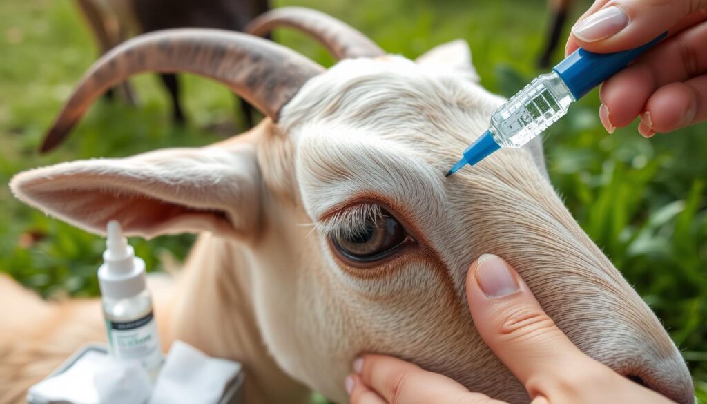 goat eyelid care