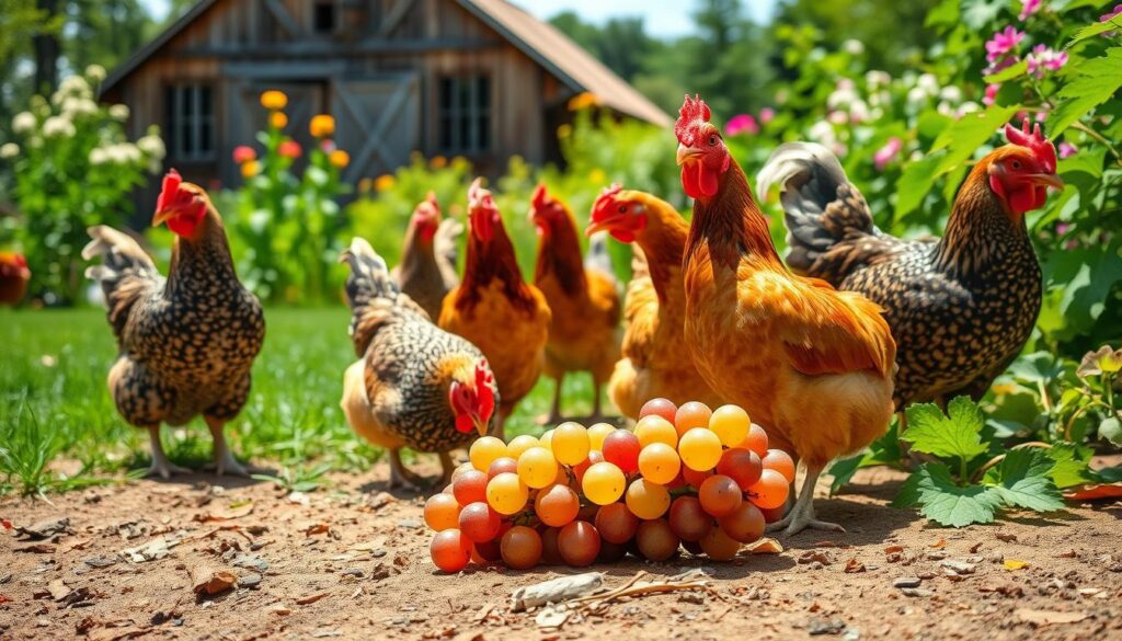 grapes for chickens