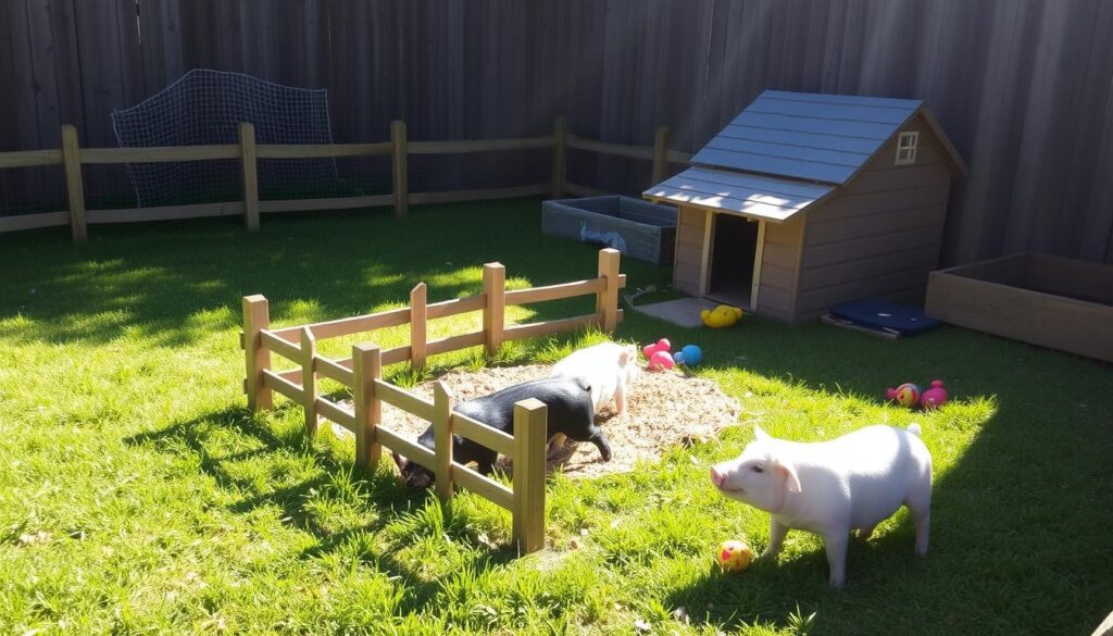 mini pig housing