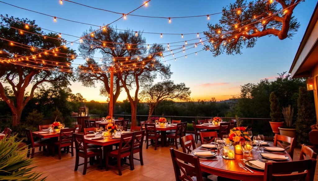 outdoor patio dining