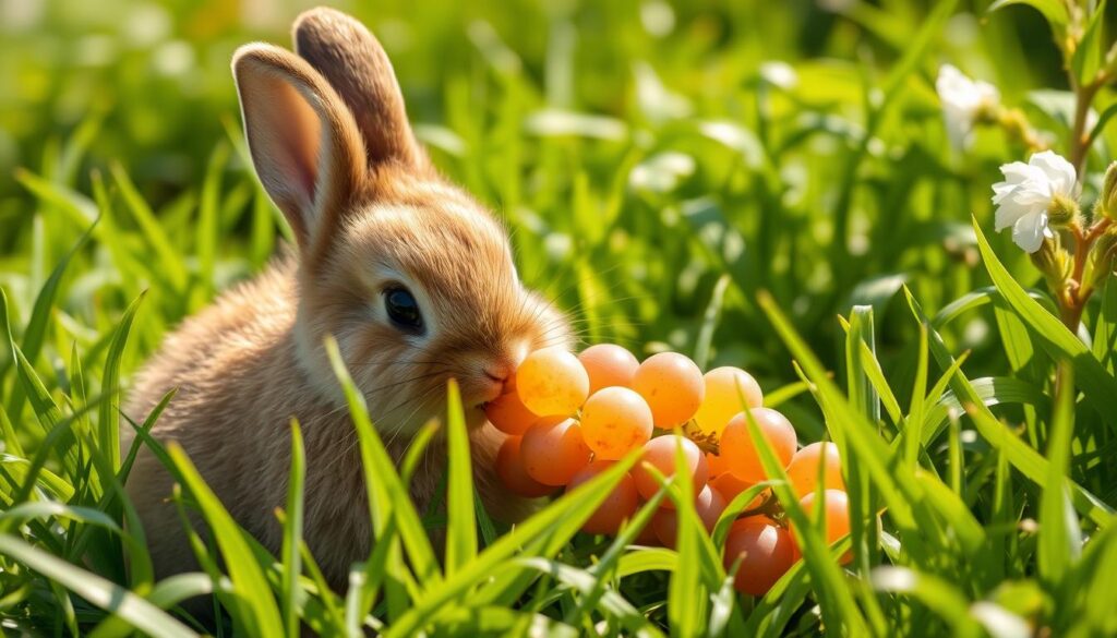 rabbits and grapes