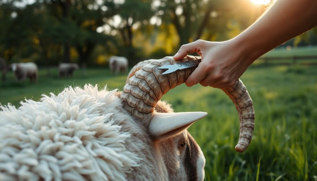 sheep horns maintenance