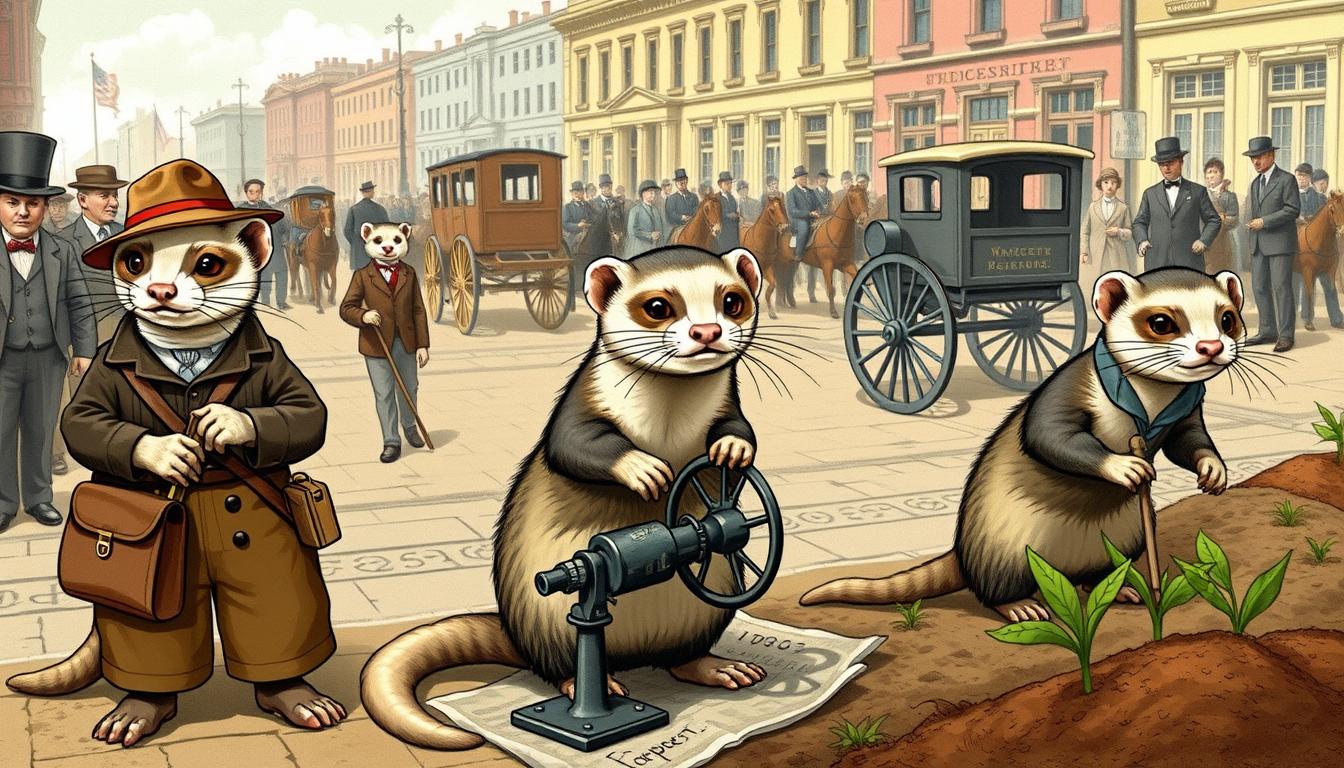 what jobs did ferrets have in 1905